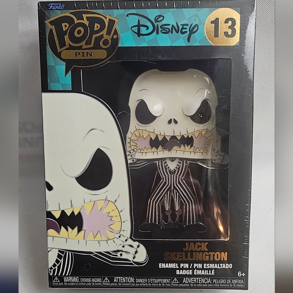 FUNKO POP! 4" Pin - Disney's Jack Skellington The Nightmare Before Christmas-NEW